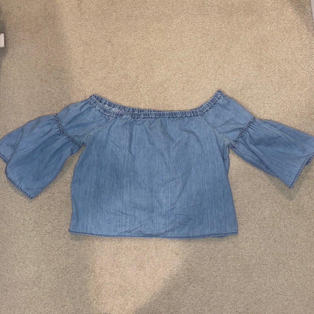 Madewell Denim Off the Shoulder Top